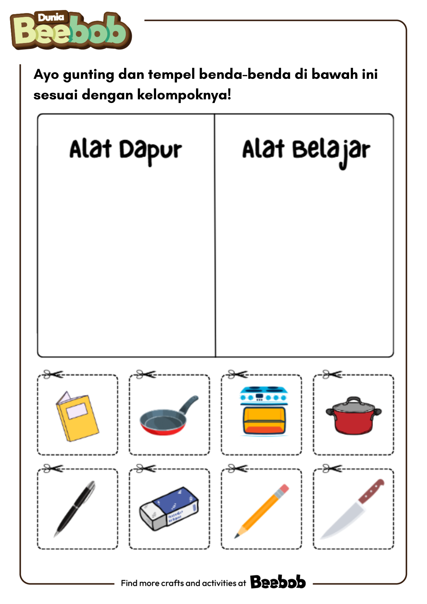 Ayo Menggunting dan Menempel Bagian Ketiga