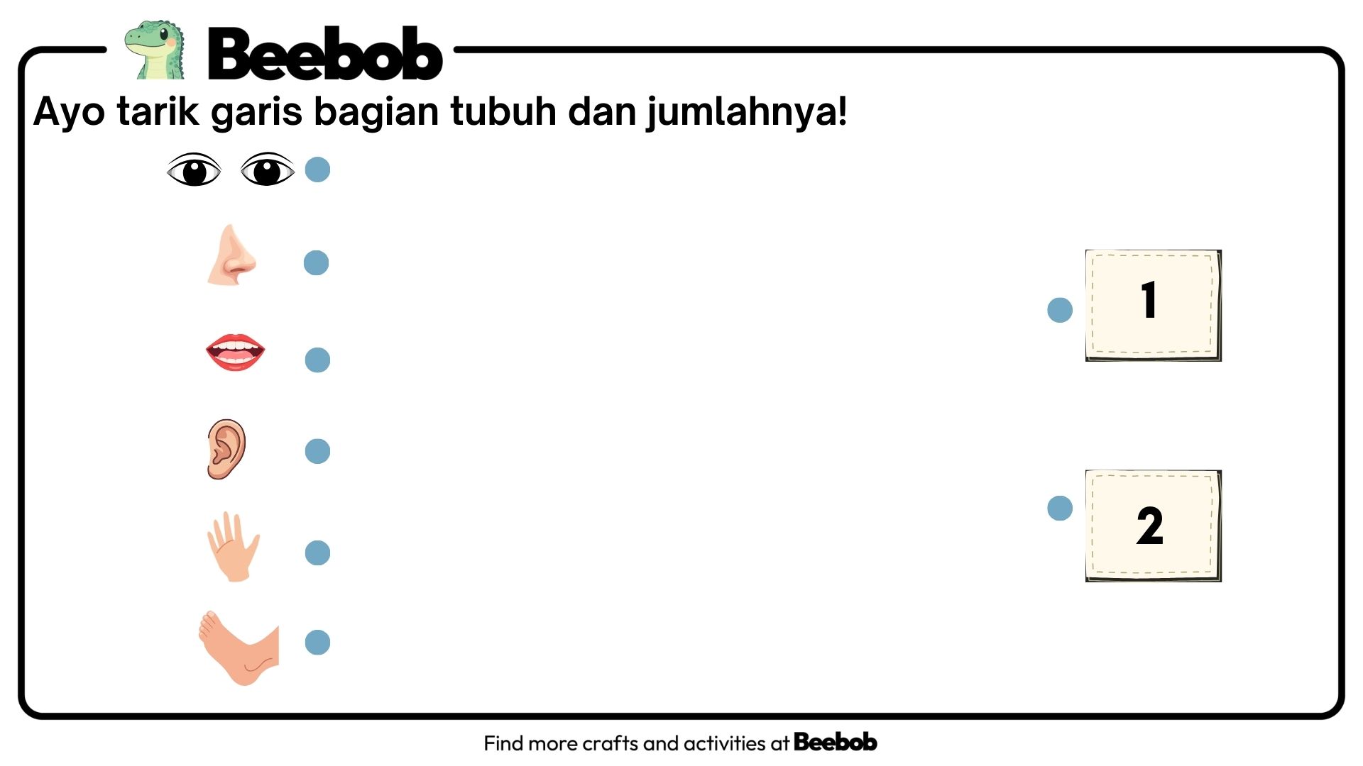 Ayo Berhitung Jumlah Anggota Tubuh