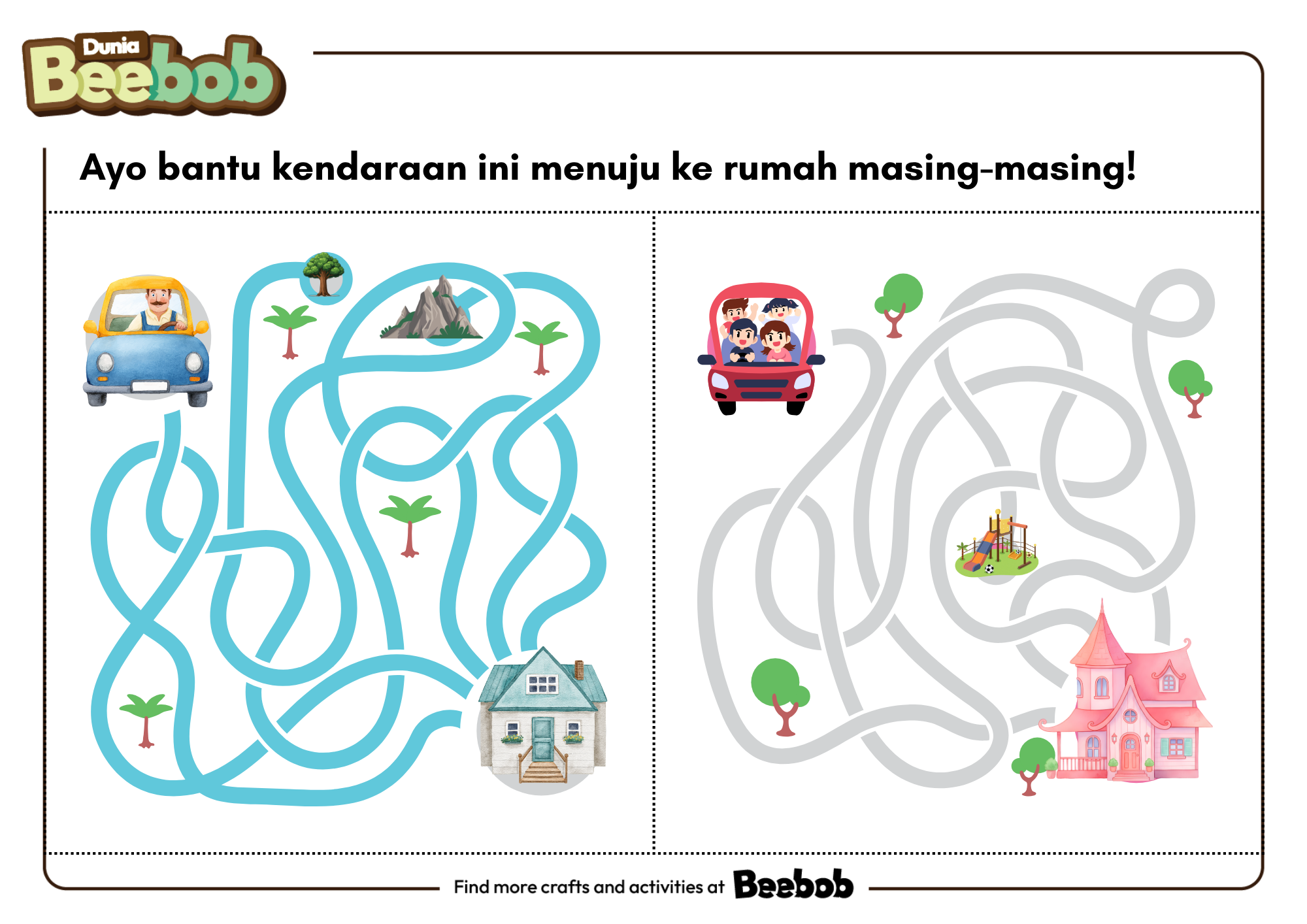 Ayo Bantu Kendaraan ini Menuju ke Rumah Masing-Masing!