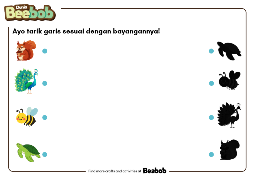 Ayo Mencocokkan Bayangan Hewan Bagian Ketiga