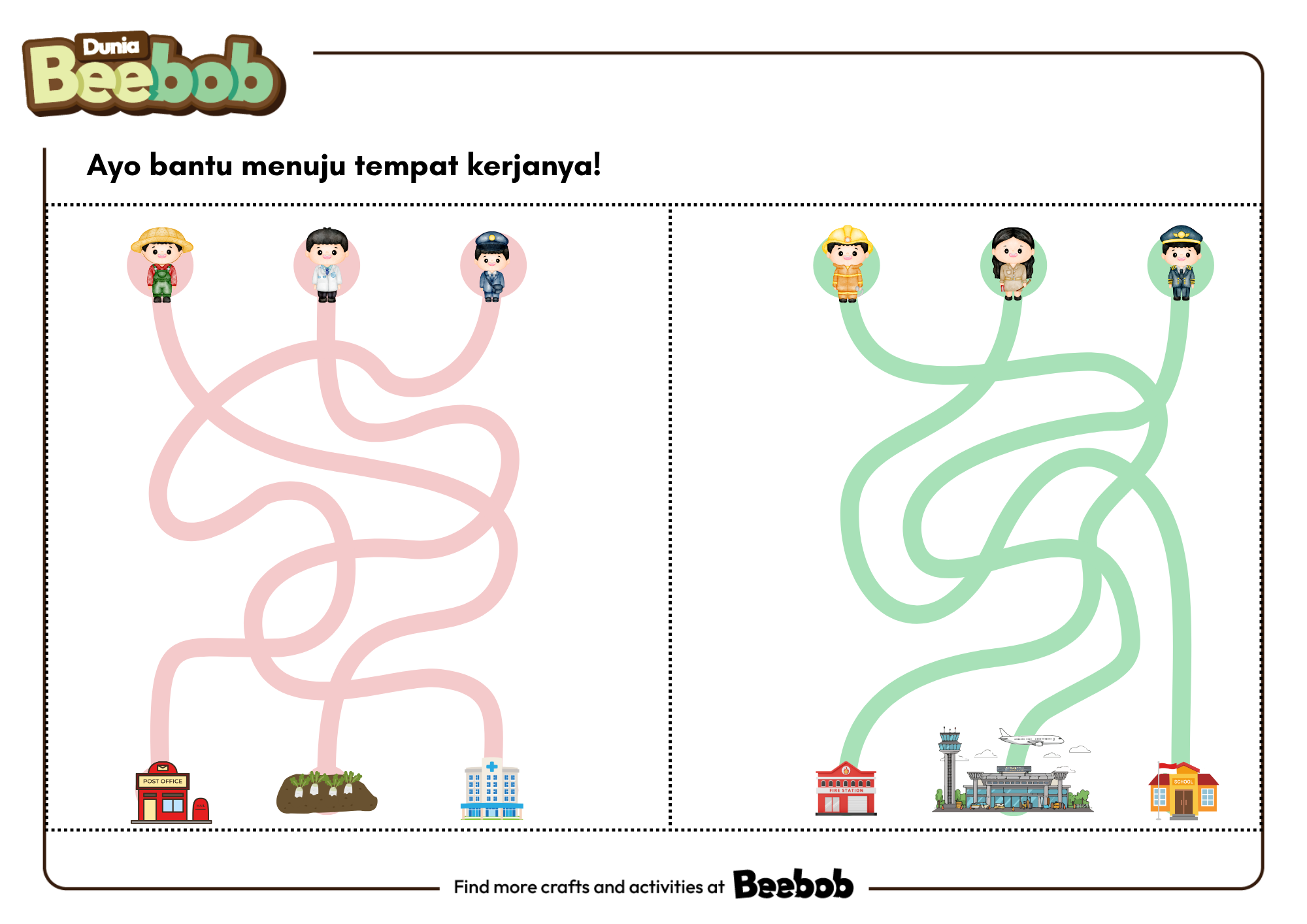 Ayo Bantu Menuju Tempat Kerjanya Bagian Kedua!