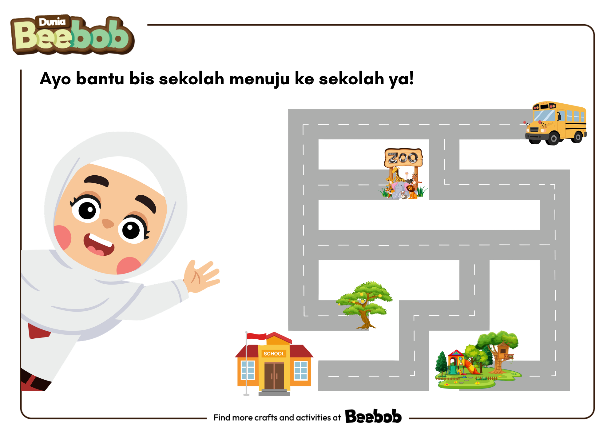 Ayo Bantu Bis Sekolah Menuju ke Sekolah Ya!