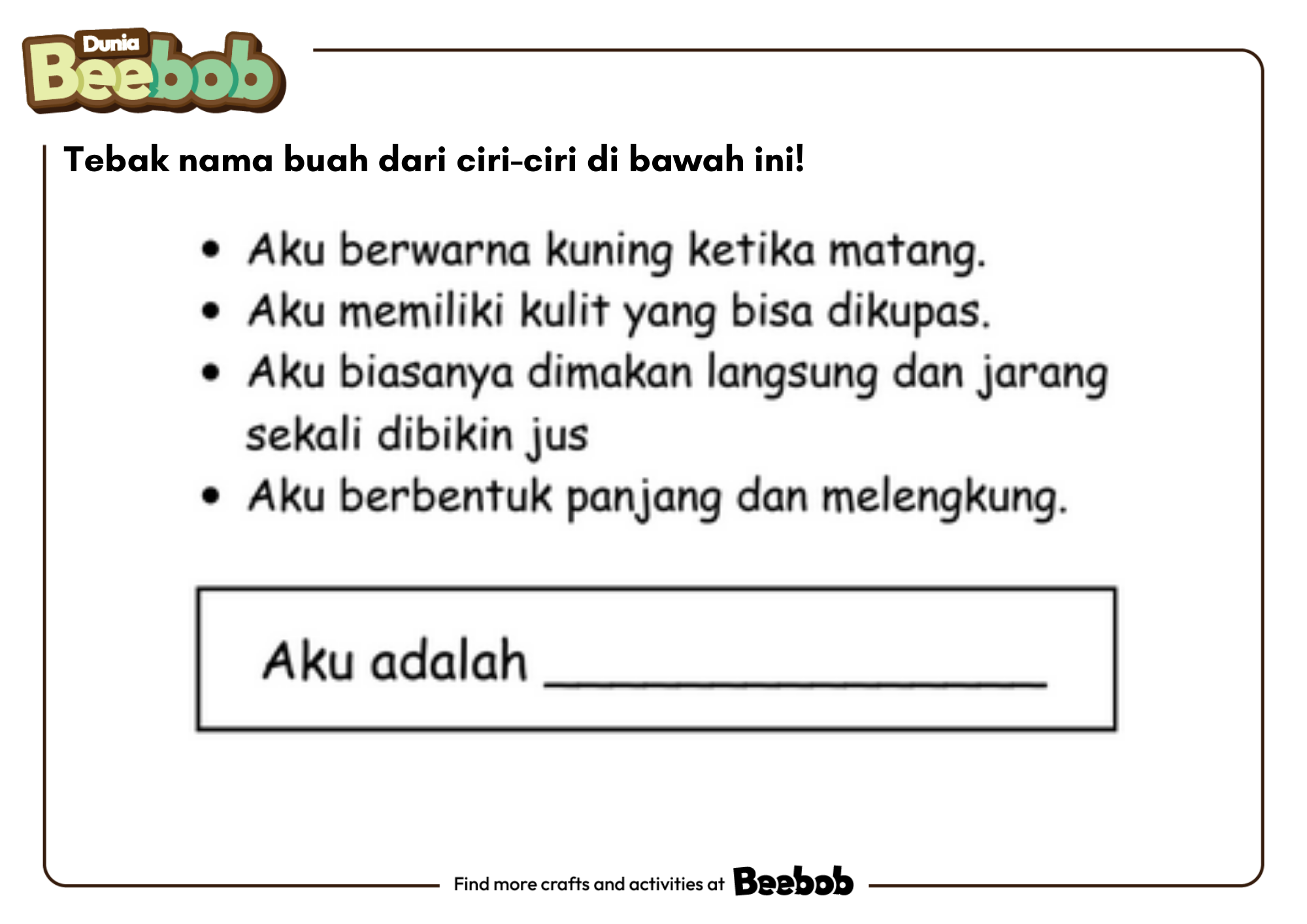 Tebak Nama Buah dari Ciri-Ciri di Bawah Ini Bagian Kedua!
