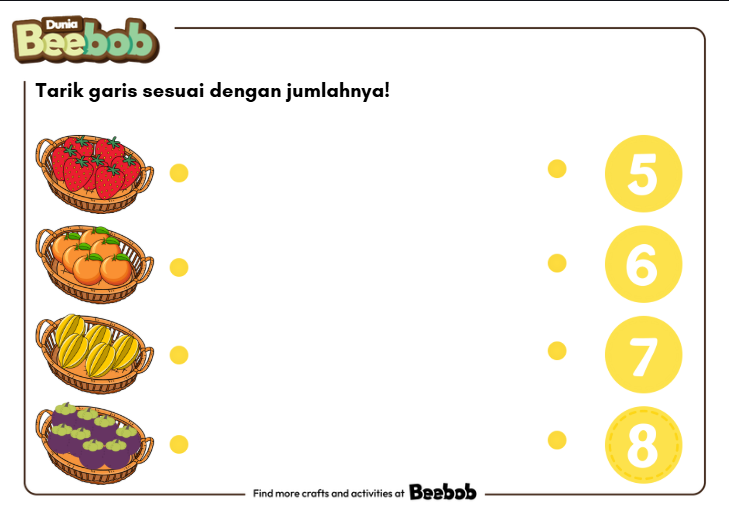 Tarik Garis Sesuai dengan Jumlahnya!