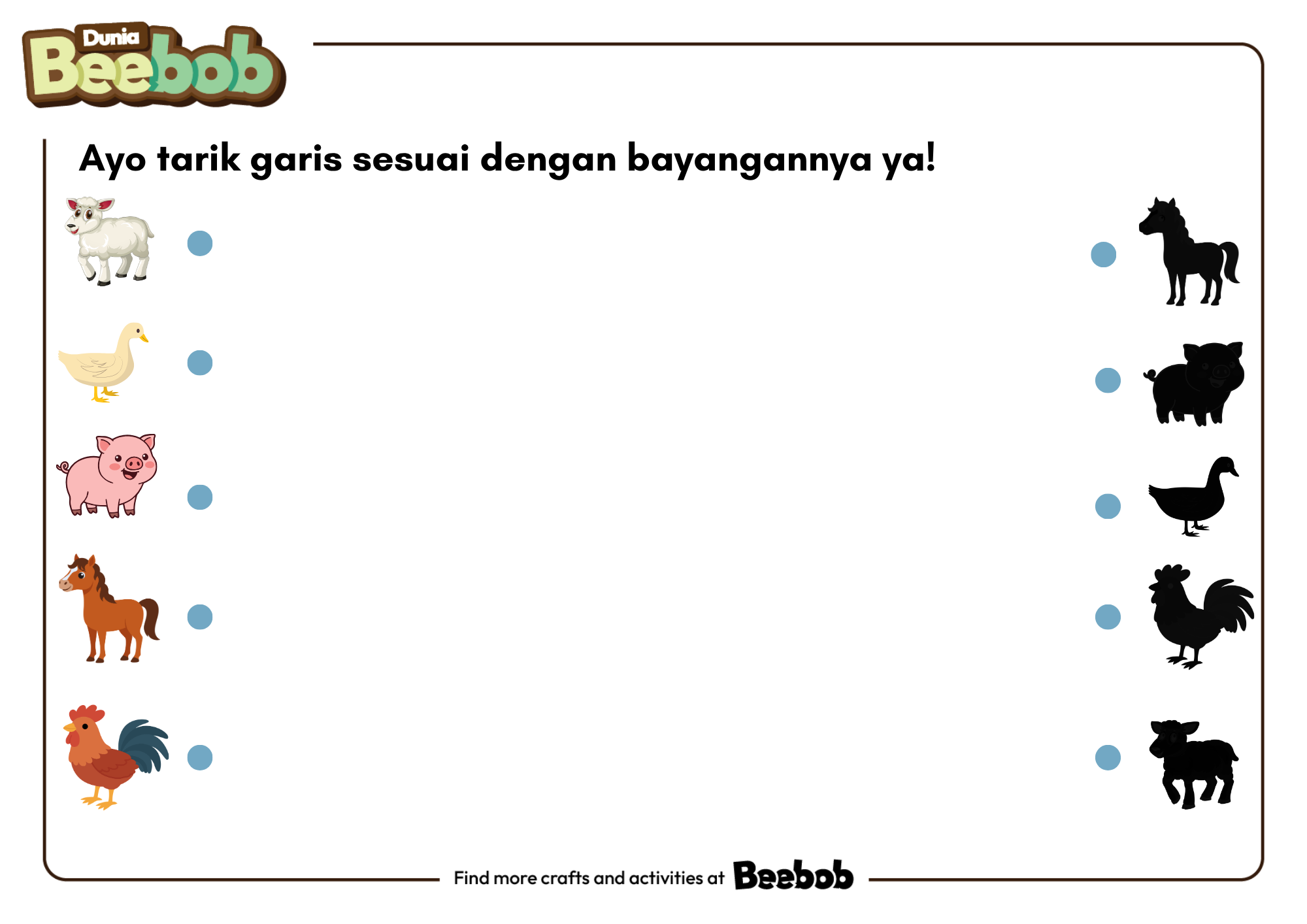 Ayo Tarik Garis Sesuai dengan Bayangannya Bagian Kedua!