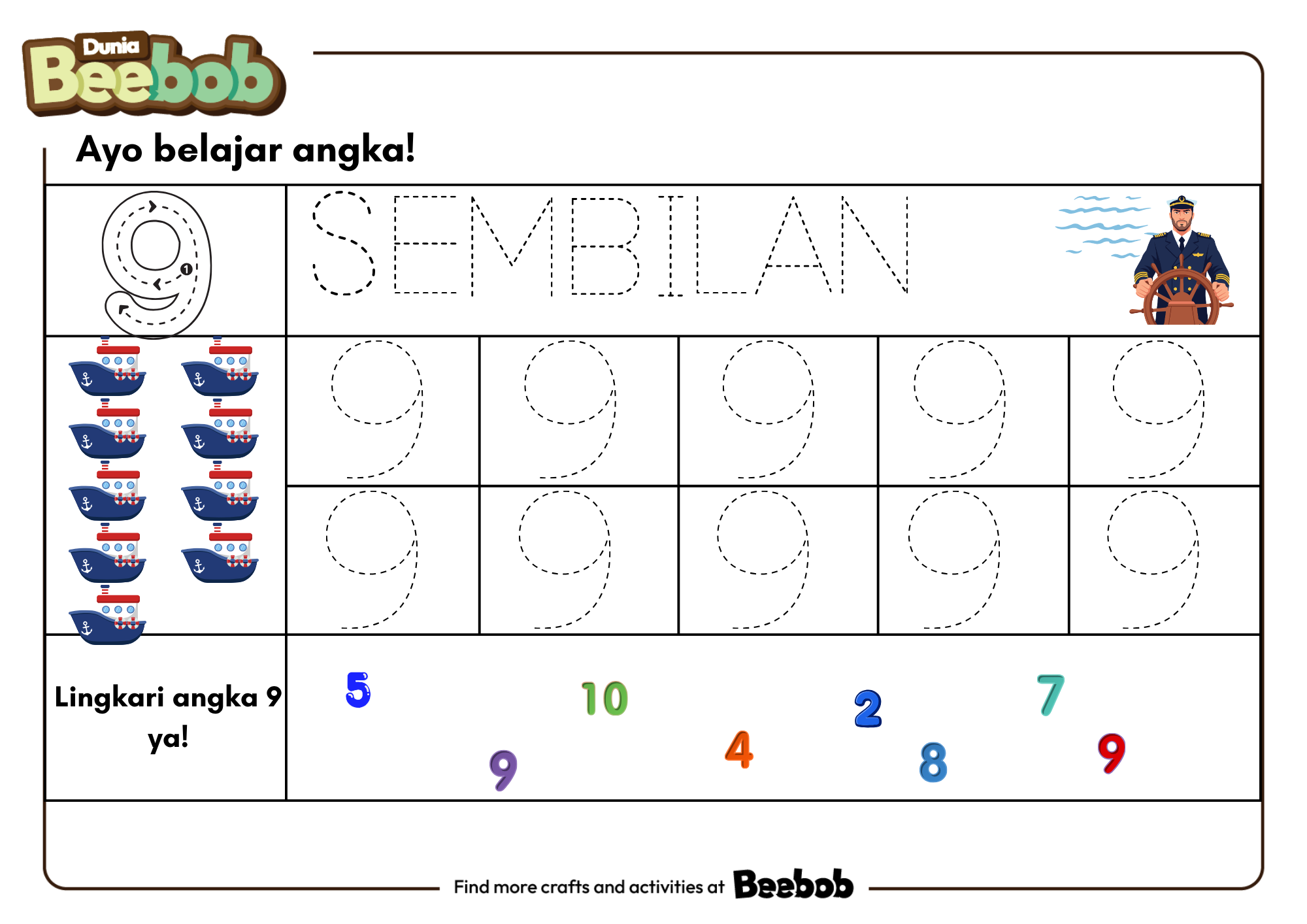 Ayo Belajar Angka 9!