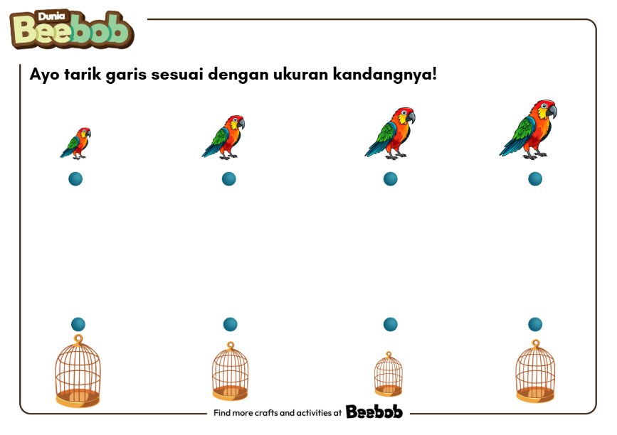 Ayo Tarik Garis Sesuai dengan Ukuran Kandangnya Bagian Kesatu!