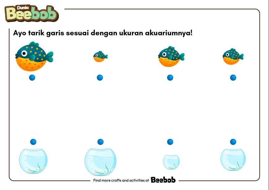 Ayo Tarik Garis Sesuai dengan Ukuran Akuariumnya!