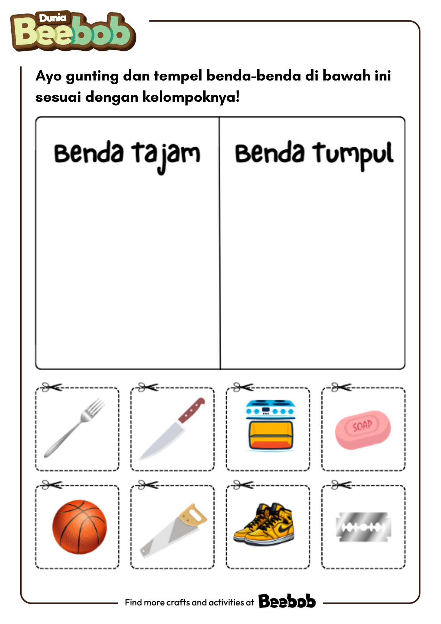 Ayo Menggunting dan Menempel Bagian Kesatu